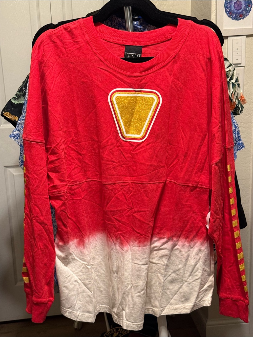 Invincible Iron Man Spirit Jersey Style Long Sleeve Top - NWT